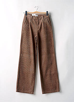 Pantalon larg maro C'EST BEAU LA VIE femeie