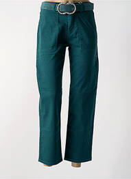 Pantalon drept verde C'EST BEAU LA VIE femme