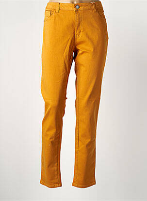 Pantalon slim galben C'EST BEAU LA VIE femeie