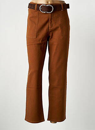 Pantalon slim maro C'EST BEAU LA VIE femeie