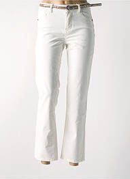 Pantalon slim ecru C'EST BEAU LA VIE femme