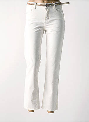 Pantalon slim ecru C'EST BEAU LA VIE femeie