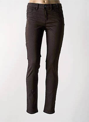 Pantalon slim maro C'EST BEAU LA VIE femeie