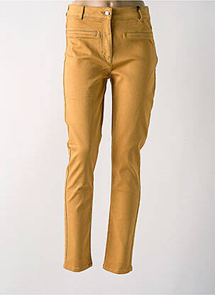 Pantalon slim galben JULIE GUERLANDE femeie