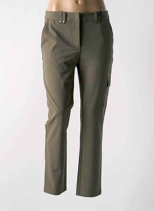 Pantalon larg verde JULIE GUERLANDE femeie