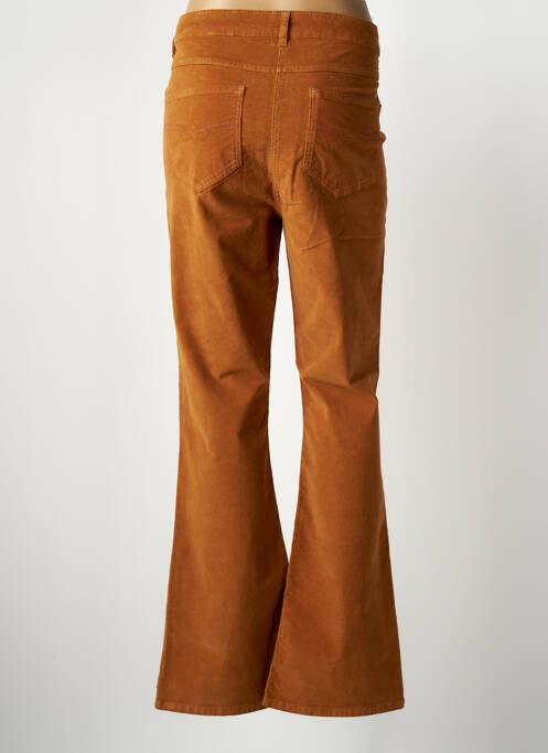 Pantalon evazat galben JULIE GUERLANDE femeie