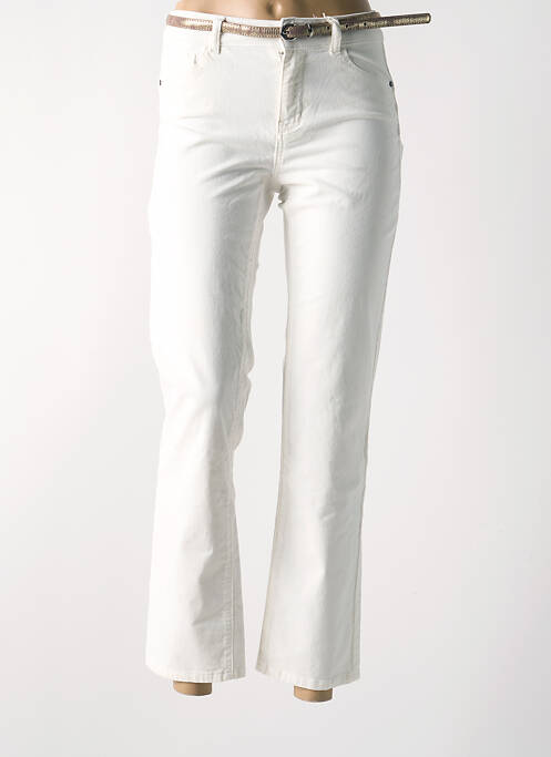 Pantalon slim ecru C'EST BEAU LA VIE femeie