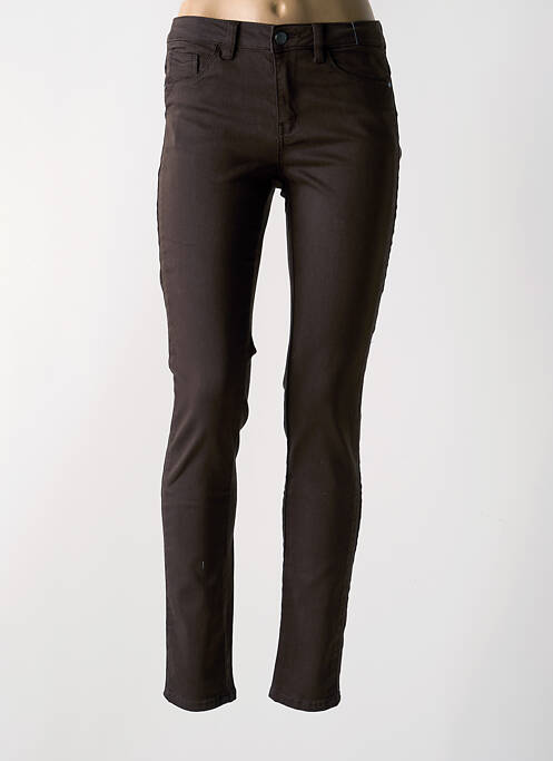 Pantalon slim maro C'EST BEAU LA VIE femeie