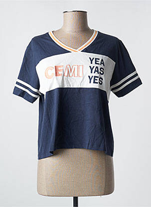 Tricou albastru CEMI femeie