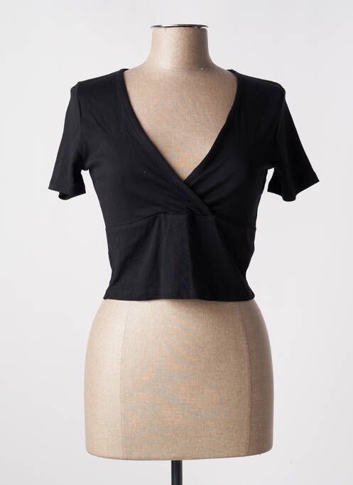 Top scurt negru TALLY WEIJL femeie