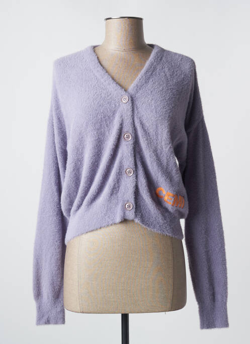 Vestă cu mâneci lungi violet CEMI femeie