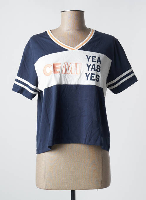 Tricou albastru CEMI femeie