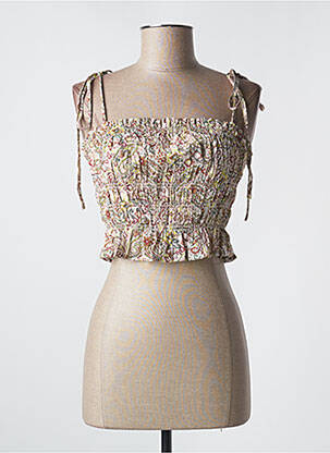 Tricou bej MANGO femeie