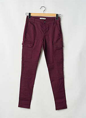 Pantalon cargo roșu VERO MODA femeie