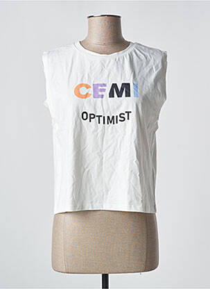 Tricou alb CEMI femeie
