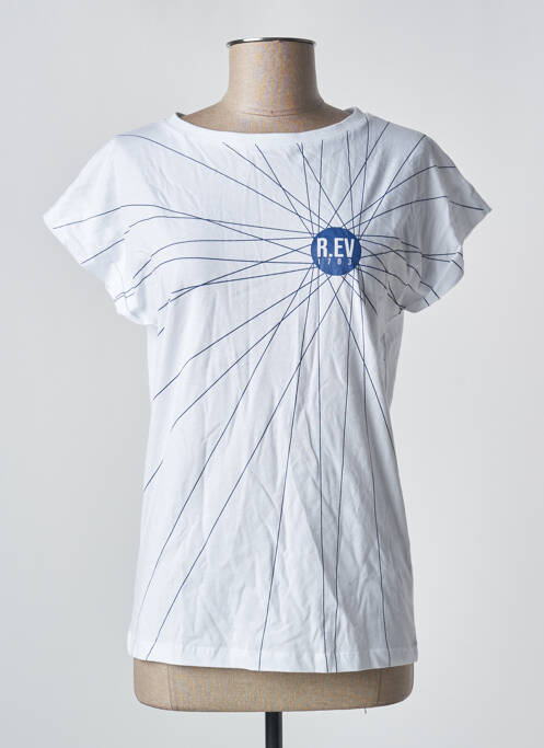 Tricou alb R.EV 1703 BY REMCO EVENPOEL  femeie