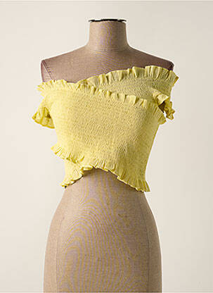 Tricou galben MANGO femeie