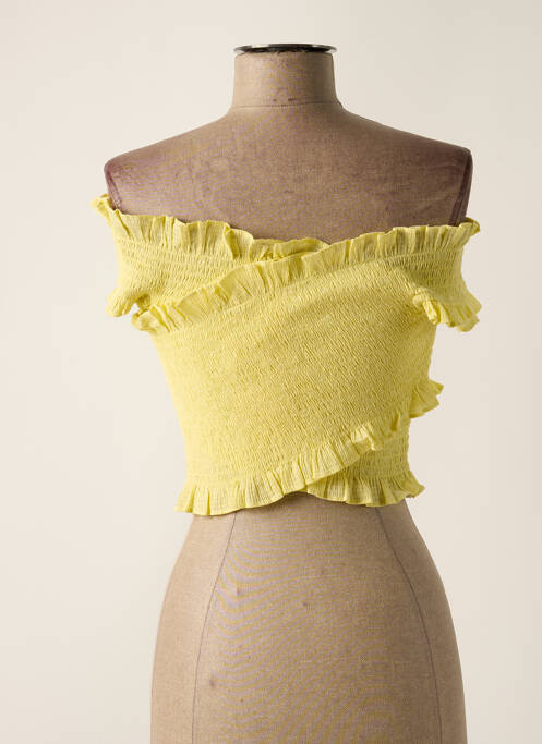 Tricou galben MANGO femeie