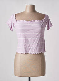 Top scurt violet JACQUELINE DE YONG femeie