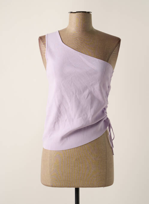Tricou violet MANGO femeie