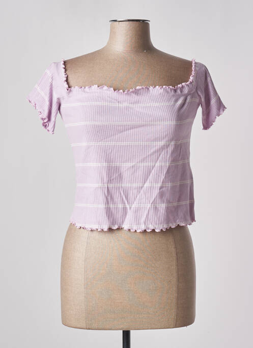 Top scurt violet JACQUELINE DE YONG femeie