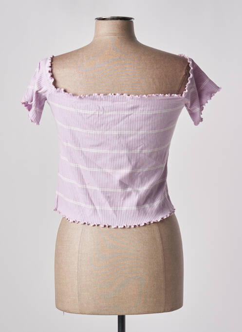 Top scurt violet JACQUELINE DE YONG femeie