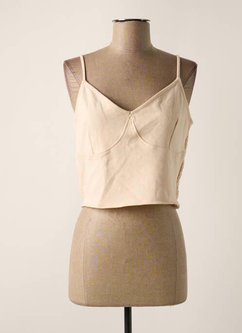 Tricou bej NOISY MAY femeie