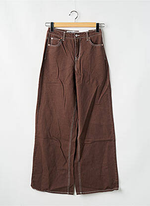 Blugi cu croială largă maro NEON & NYLON femeie