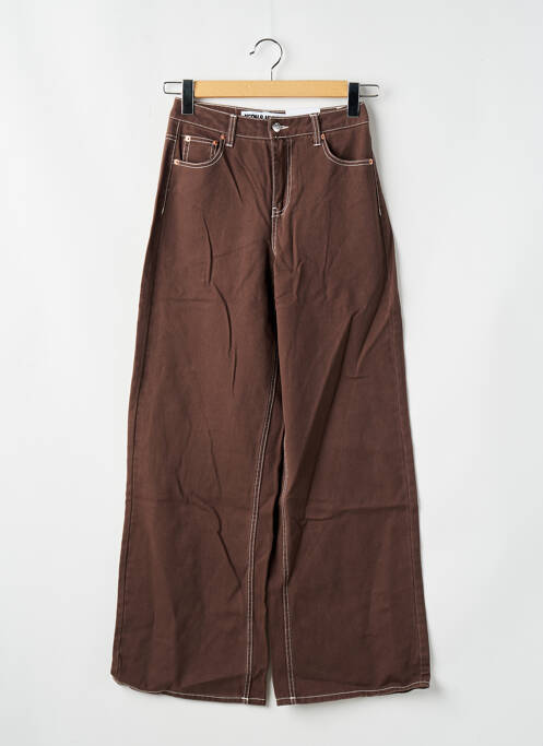 Blugi cu croială largă maro NEON & NYLON femeie