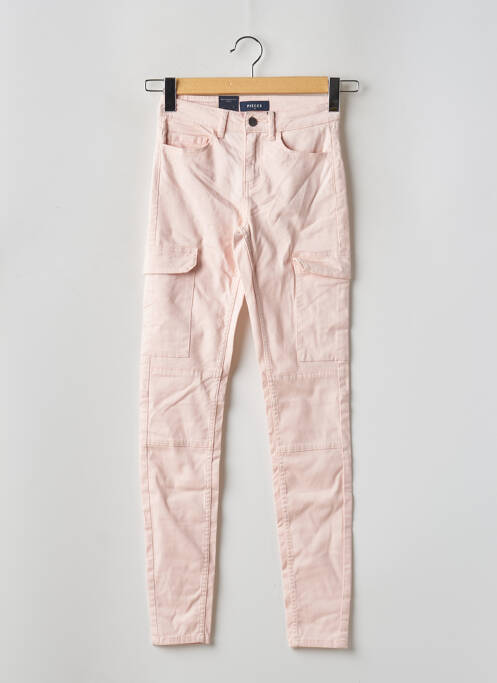 Pantalon cargo roz PIECES femeie