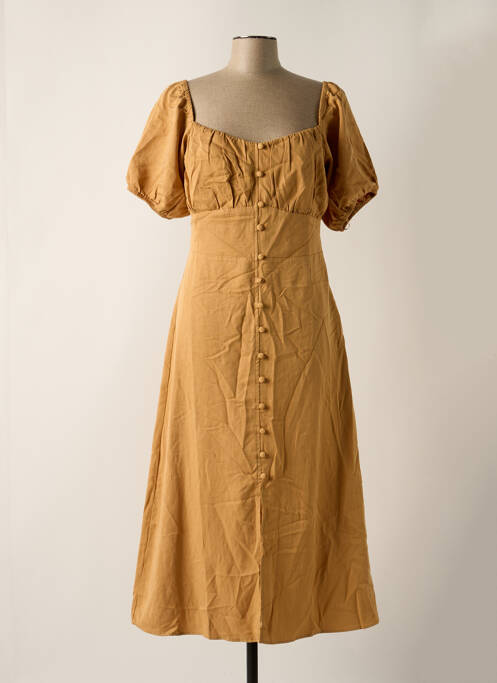 Rochie midi maro ASTRID BLACK LABEL femeie