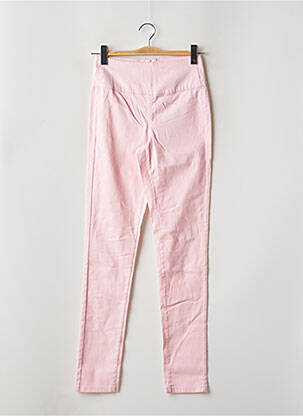 Pantalon slim roz PIECES femeie