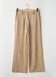 Pantalon evazat bej SUBDUED femme