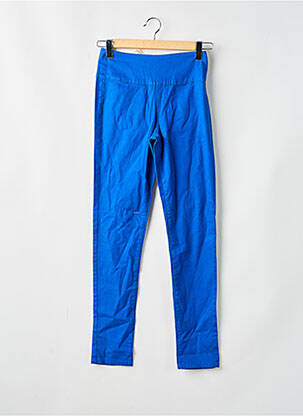 Pantalon slim albastru PIECES femeie