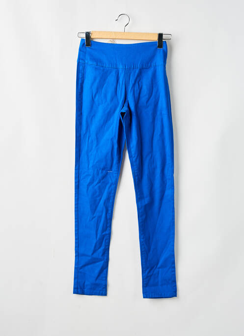 Pantalon slim albastru PIECES femeie