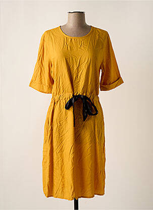 Rochie midi galben JACQUELINE DE YONG femeie