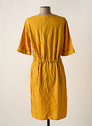 Rochie midi galben JACQUELINE DE YONG femeie