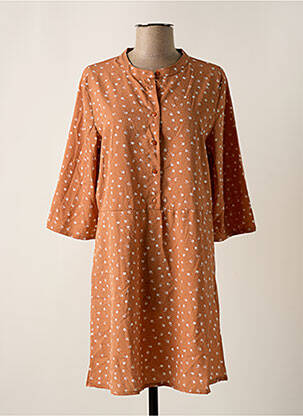 Rochie midi portocaliu JACQUELINE DE YONG femeie