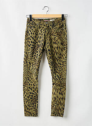 Pantalon slim verde PLEASE femeie