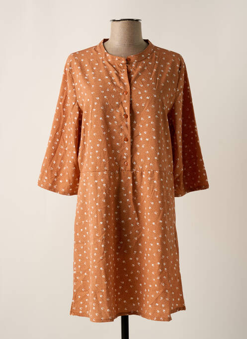 Rochie midi portocaliu JACQUELINE DE YONG femeie