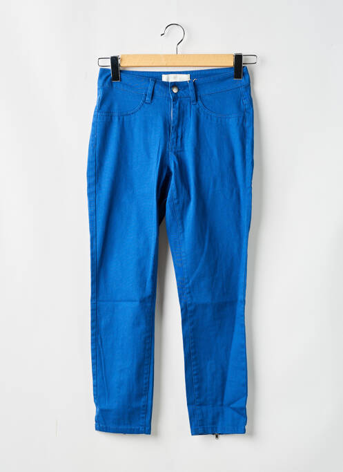 Pantalon slim albastru PIECES femeie