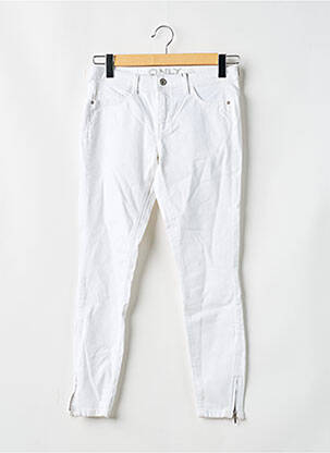 Pantalon slim alb ONLY femeie