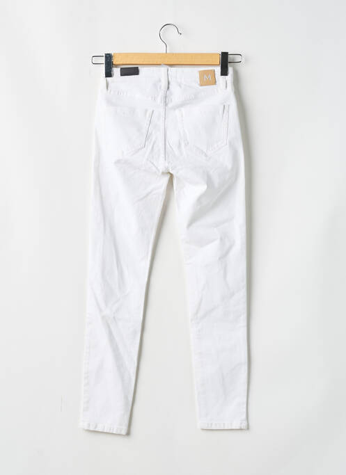 Pantalon slim alb MANGO femeie