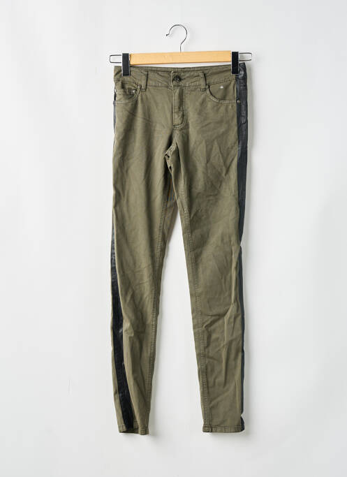 Pantalon slim verde AB STUDIO femeie