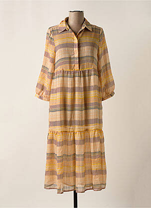 Rochie lungă bej VERO MODA femeie