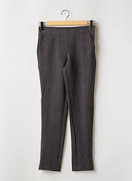 Pantalon chino gri ZABAIONE femme