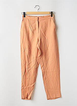 Pantalon evazat portocalie MANGO femeie