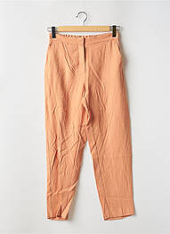 Pantalon evazat portocaliu MANGO femeie