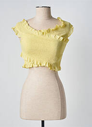 Tricou galben MANGO femme