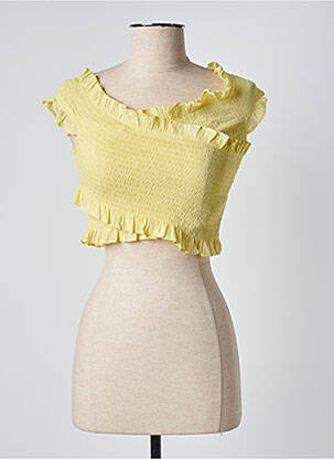 Tricou galben MANGO femeie